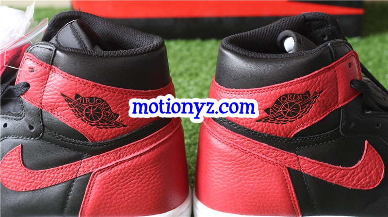 Tumbled Leather Air Jordan 1 OG High Banned 2017